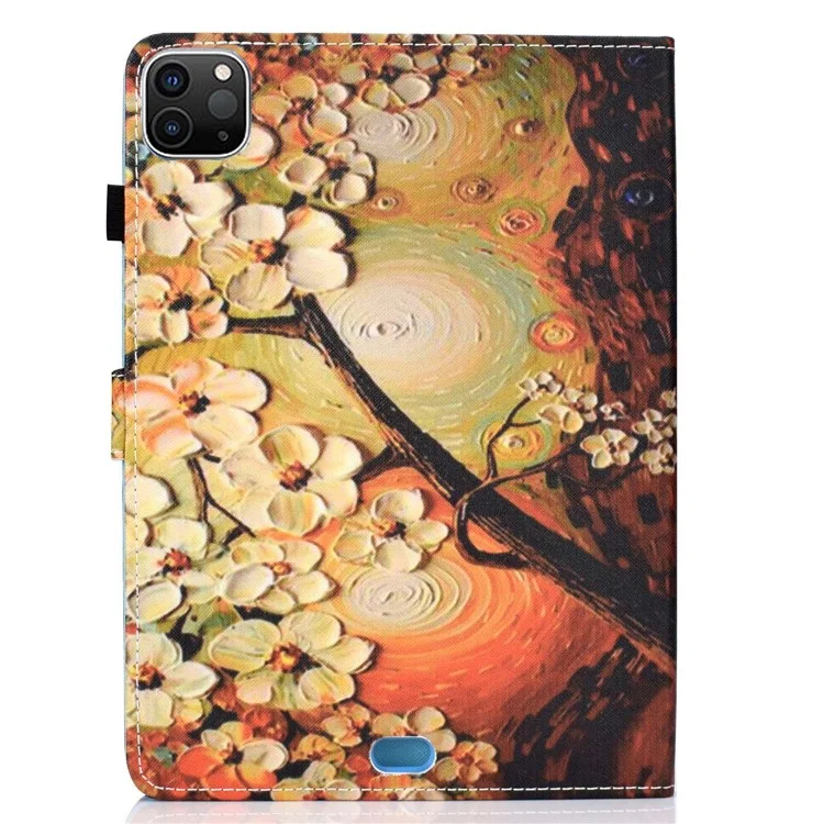 Per iPad Pro 11 (2018) / (2020) / (2021) / (2022) / Air 11 (2024) / Air (2020) / (2022) Custodia in PU Leather Stand con motivo a stampa - Prugna