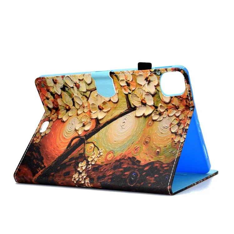 Per iPad Pro 11 (2018) / (2020) / (2021) / (2022) / Air 11 (2024) / Air (2020) / (2022) Custodia in PU Leather Stand con motivo a stampa - Prugna