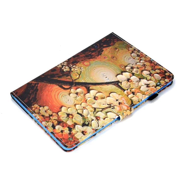 Per iPad Pro 11 (2018) / (2020) / (2021) / (2022) / Air 11 (2024) / Air (2020) / (2022) Custodia in PU Leather Stand con motivo a stampa - Prugna