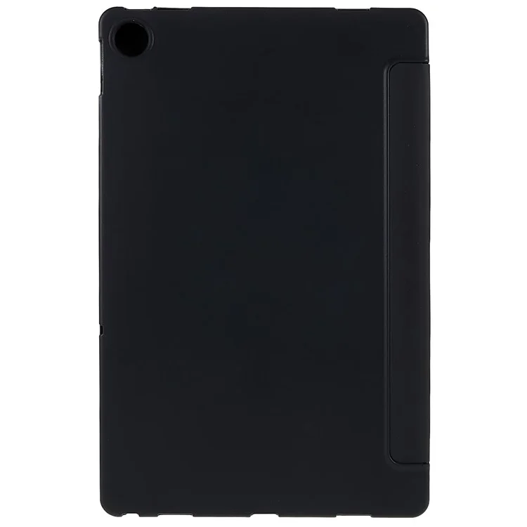 Для Lenovo Tab M10 Plus (Gen 3) 10,6 Дюйма Folio Flip Flip Full Shreate Leather Tablet Case Inner Doney Design Anti-scratch Cover с Тройной Подставкой - Черный