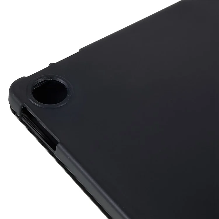 Pour Lenovo Tab M10 Plus (3e génération) / Xiaoxin Pad 2022 10.6 pouces Folio Flip Protection intégrale en cuir Étui tablette Conception en nid d'abeille intérieur Anti-rayures Couvercle avec support Tri-fold - Noir