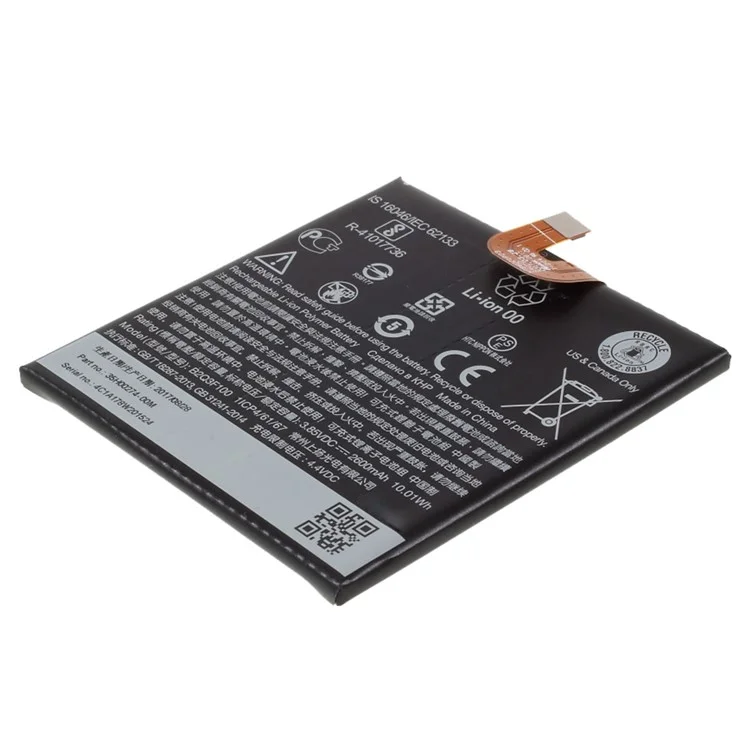 For HTC U11 Life 3.85V 2600mAh Li-ion Polymer Battery Replacement Part (Encode: B2Q3F100) (without Logo)