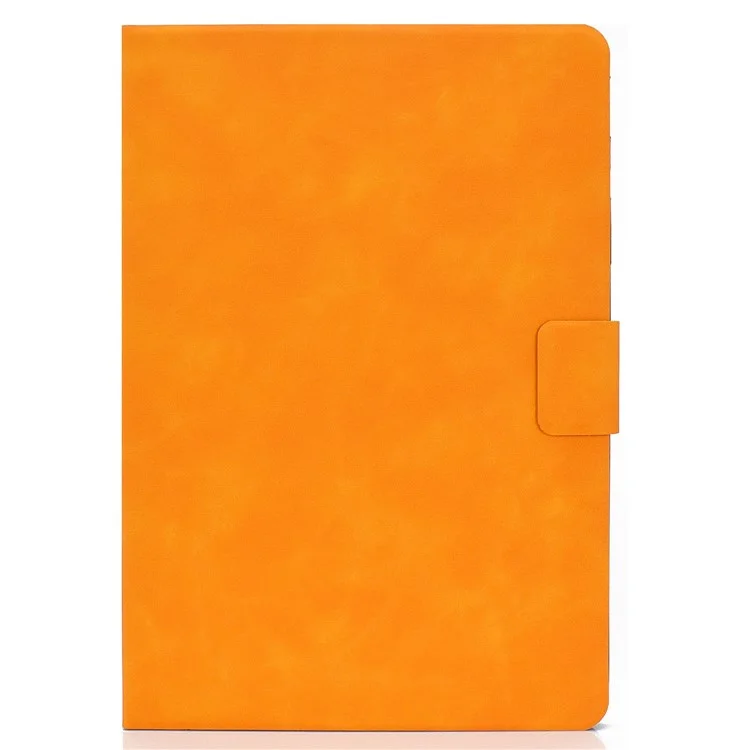 For Amazon Fire 7 (2022) PU Leather Card Holder Tablet Cover Full Protection Case with Stand - Orange
