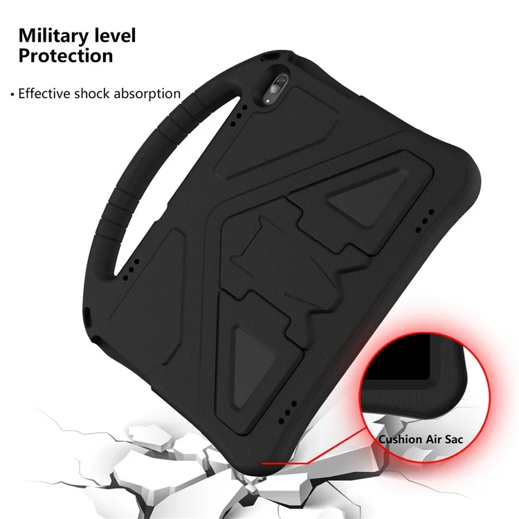 Per Lenovo Tab M10 TB-X605F / Coperchio Protettivo Per Cavendario a Prova di Cavolo X505F EVA Case di Cavolo Con Impugnatura a Manico - Nero