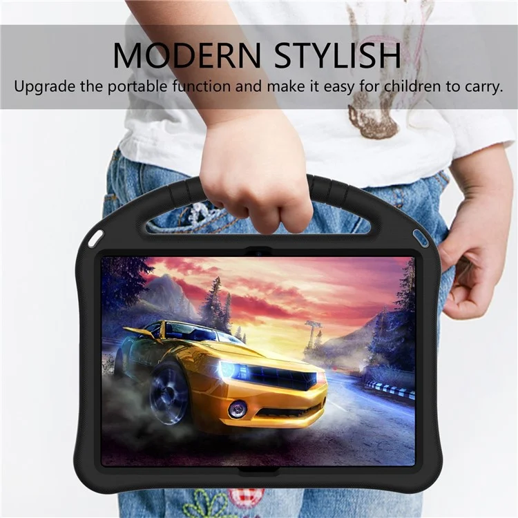 Per Lenovo Tab M10 TB-X605F / Coperchio Protettivo Per Cavendario a Prova di Cavolo X505F EVA Case di Cavolo Con Impugnatura a Manico - Nero