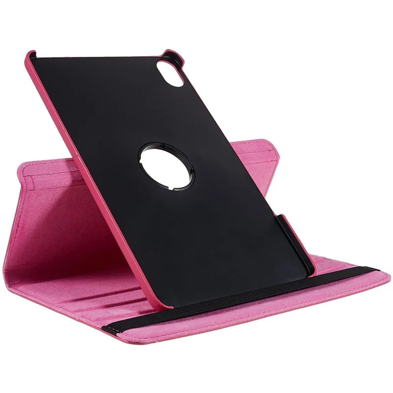 For Honor Pad 8 Drop-proof Anti-shock Leather Tablet Case 360-degree Rotating Protective Cover with Stand - Rose