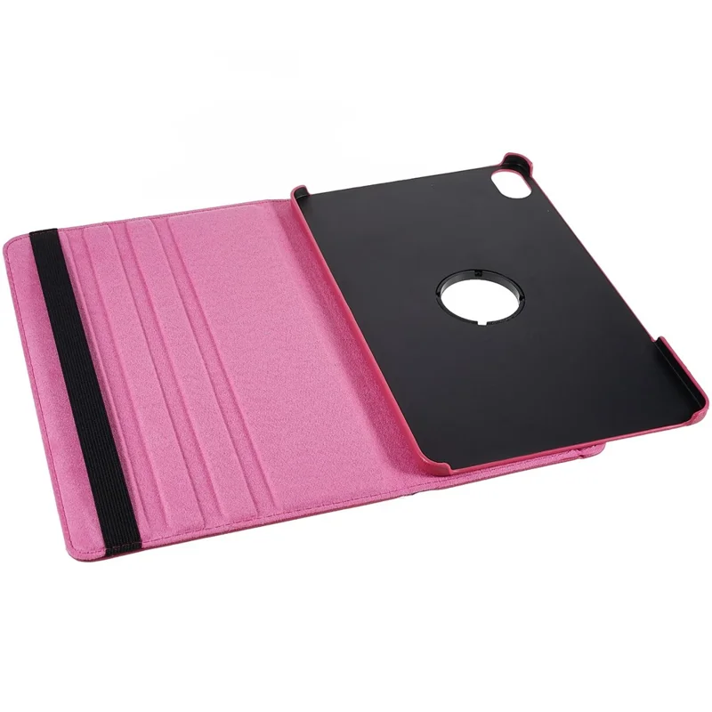 For Honor Pad 8 Drop-proof Anti-shock Leather Tablet Case 360-degree Rotating Protective Cover with Stand - Rose