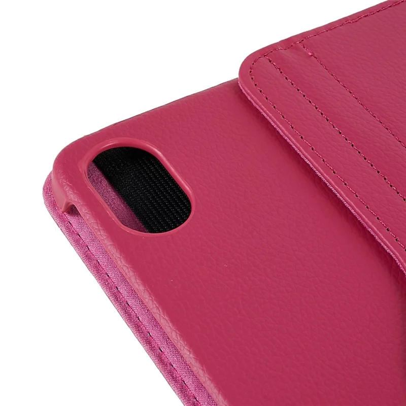 For Honor Pad 8 Drop-proof Anti-shock Leather Tablet Case 360-degree Rotating Protective Cover with Stand - Rose