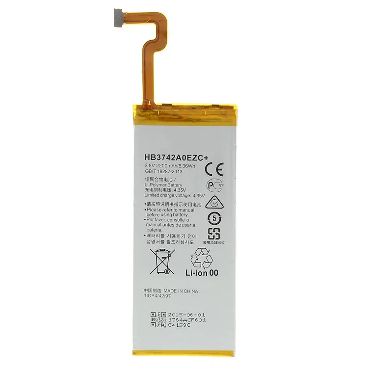 Für Huawei P8 Lite (2015) 3,8 v 2200mah Li-ion Polymer-batterie-ersatzteil (code: HB3742A0EZC) (ohne Logo)