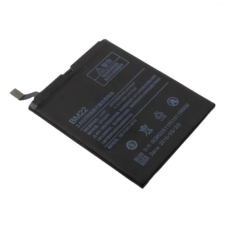 For Xiaomi Mi 5 3.85V 3000mAh Rechargeable Li-ion Polymer Battery Replacement Part (Encode: BM22) (without Logo)
