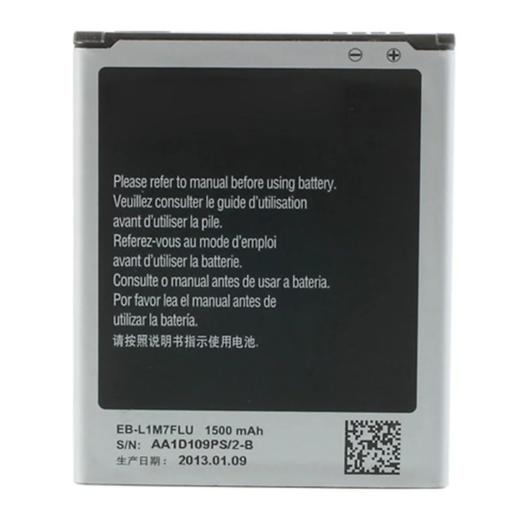 For Samsung I8190 Galaxy S III mini 3.80V 1500mAh Rechargeable Li-ion Battery Replacement Part (Encode: EB-L1M7FLU) (without Logo)