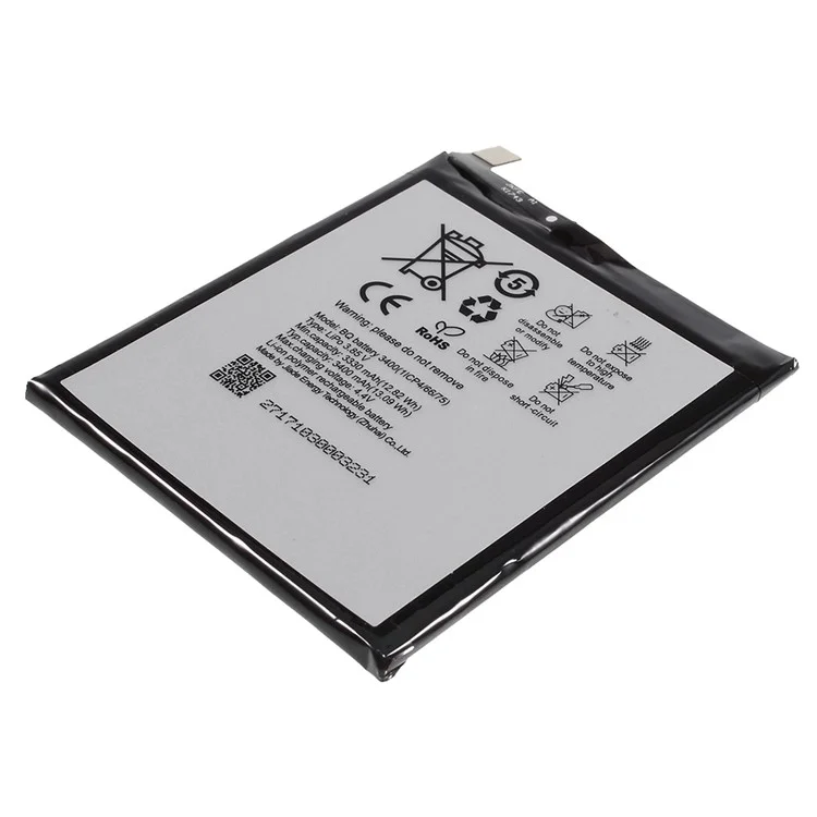 For BQ Aquaris V Plus 3.85V 3330mAh Rechargeable Li-ion Polymer Battery Phone Replacement Part (without Logo)