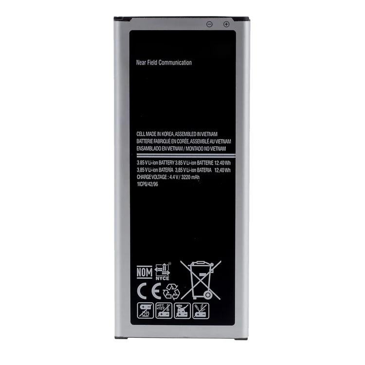 For Samsung Galaxy Note 4 3.85V 3220mAh Rechargeable Li-ion Battery (Encode: EB-BN910BBE / EB-BN910BBU / BBK / BBC) (without Logo)