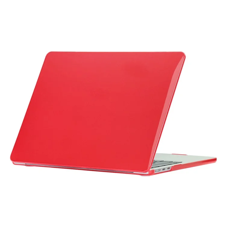 For MacBook Air 13 inch (2025) / (2024) A3113 M3 / (2022) A2681 Hard PC Laptop Case Anti-Scratch Notebook Sleeve Protective Cover - Red