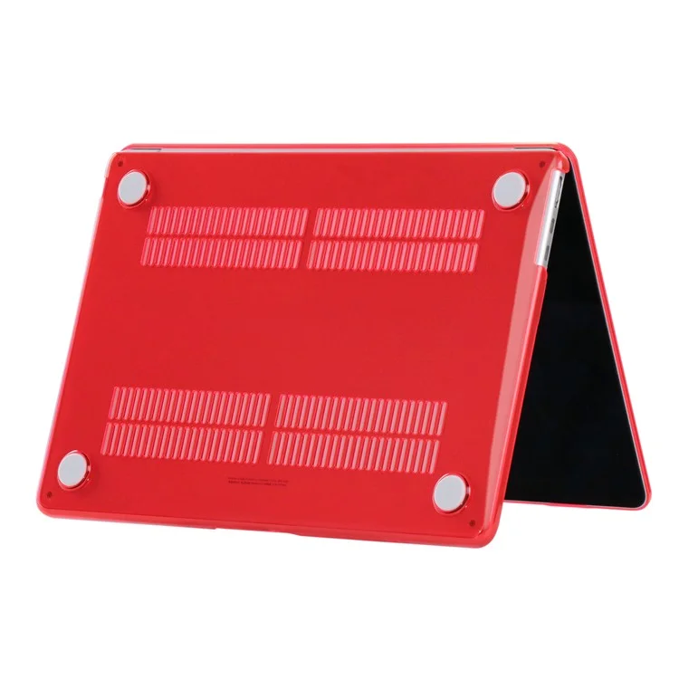 For MacBook Air 13 inch (2025) / (2024) A3113 M3 / (2022) A2681 Hard PC Laptop Case Anti-Scratch Notebook Sleeve Protective Cover - Red