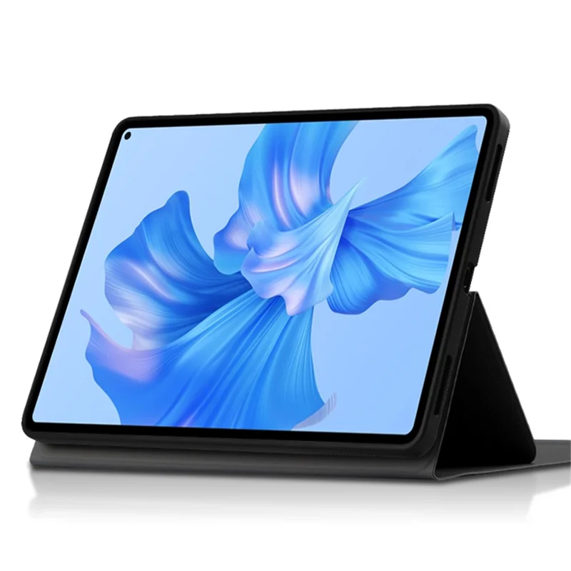 JIUYU for Huawei MatePad Pro 11 (2022) Detachable Bluetooth-compatible Keyboard with Hinge Stand Leather Case - Black