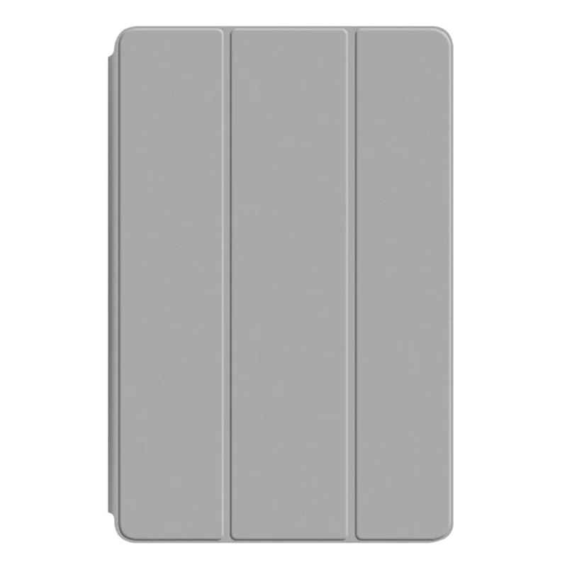 For Huawei MatePad Pro 11 (2022) Folio Flip Anti-fall Protective Cover TPU+PU Leather Skin-touch Tablet Case with Three-fold Stand - Grey