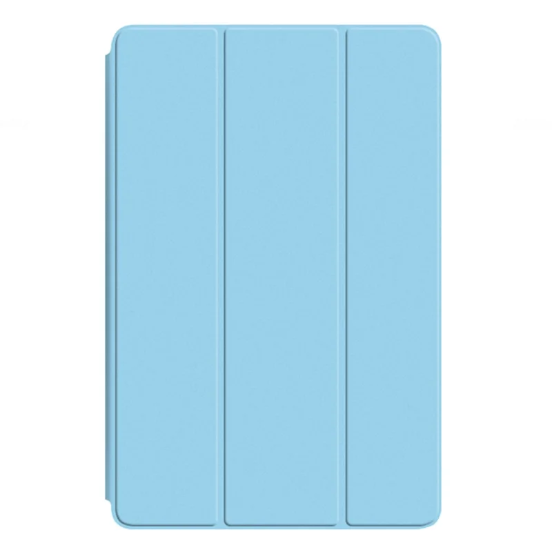 For Huawei MatePad Pro 11 (2022) Folio Flip Anti-fall Protective Cover TPU+PU Leather Skin-touch Tablet Case with Three-fold Stand - Blue