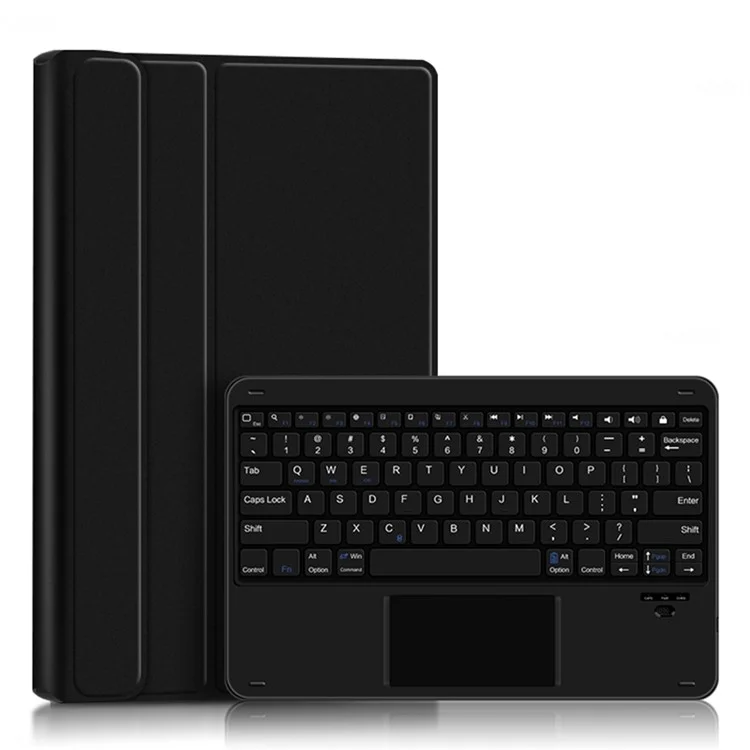 For Xiaomi Pad 5 Pro Magnetic Bluetooth-compatible Keyboard + PU Leather Protective Cover Anti-Fall Wireless Keyboard Case - Black