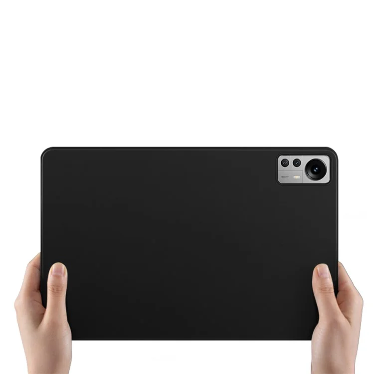 Per Xiaomi Pad 5 Pro 12.4 (2022) Copertura Per Flip di Folio Per la Pelle PU pe Interno Attro Atto Anti-anti-antiso Caso - Nero