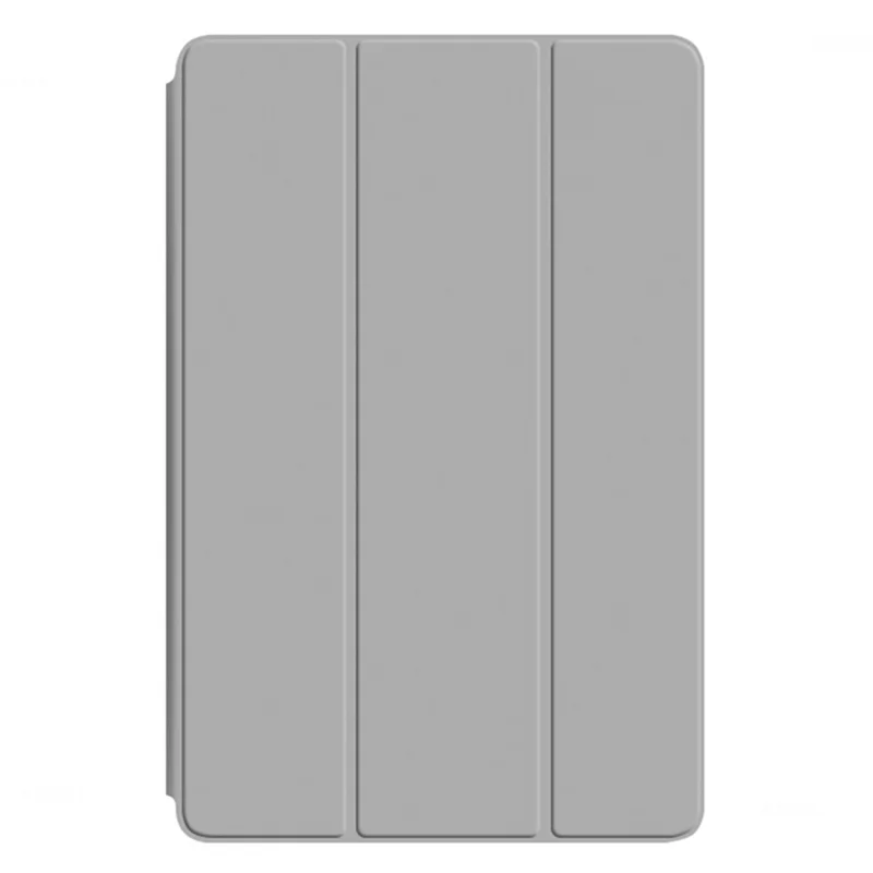 For Xiaomi Pad 5 Pro 12.4 (2022) Well-protected Flip Cover TPU+PU Leather Case Skin-touch Tablet Case with Three-fold Stand - Grey