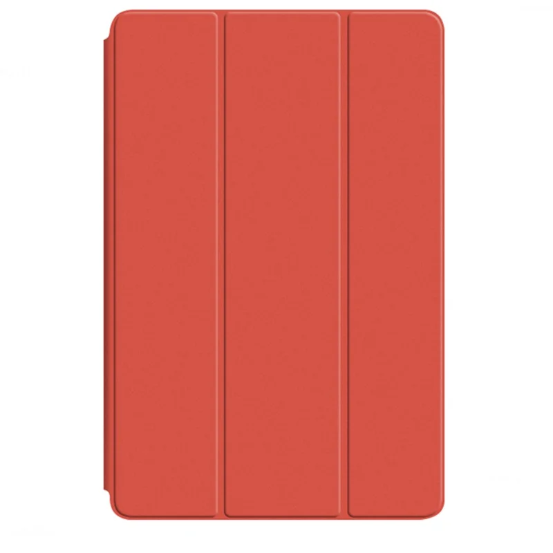 For Xiaomi Pad 5 Pro 12.4 (2022) Well-protected Flip Cover TPU+PU Leather Case Skin-touch Tablet Case with Three-fold Stand - Orange