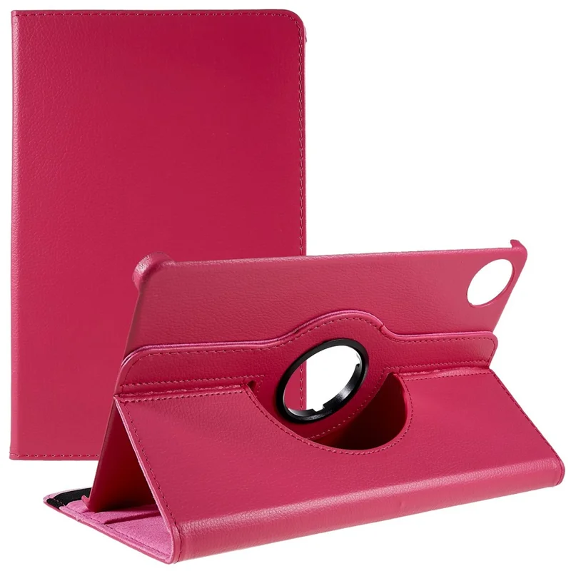 For Huawei MatePad 11 (2021) Anti-scratch Leather Tablet Case 360-degree Rotating Anti-wear Protective Shell with Stand - Rose