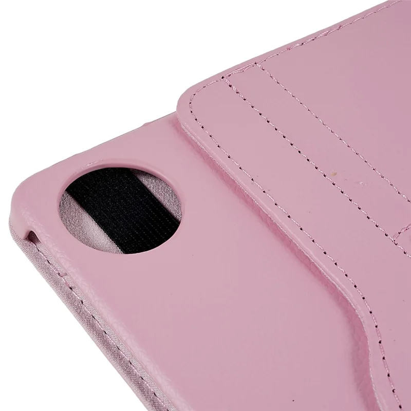 For Huawei MatePad 11 (2021) Anti-scratch Leather Tablet Case 360-degree Rotating Anti-wear Protective Shell with Stand - Pink