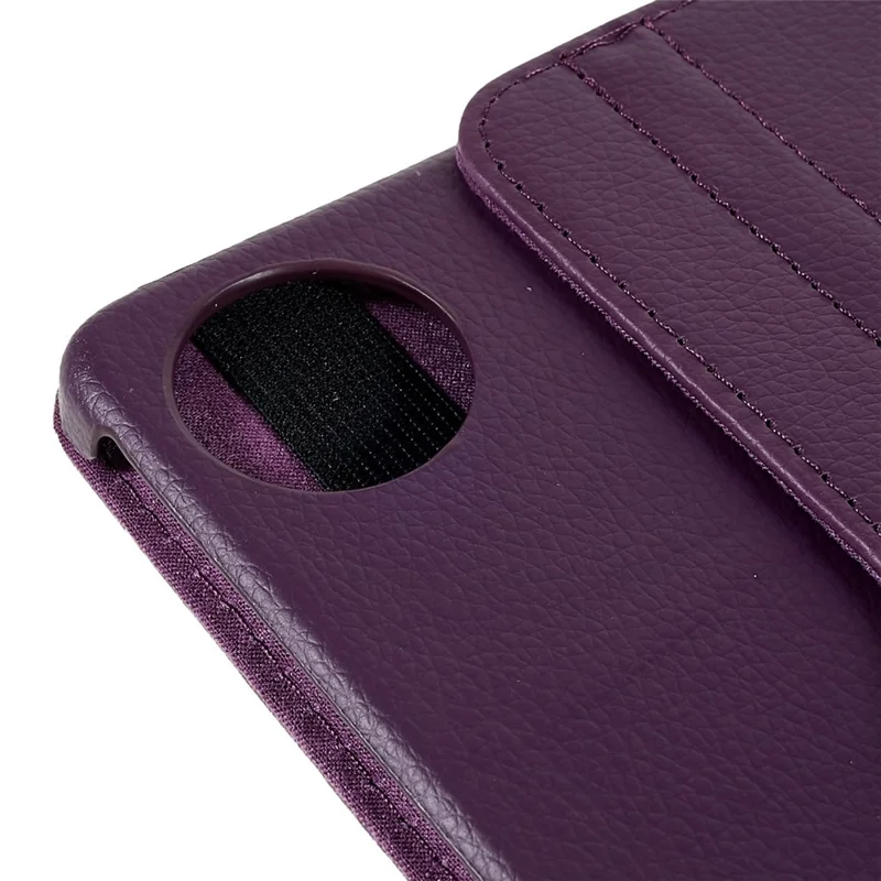 For Huawei MatePad 11 (2021) Anti-scratch Leather Tablet Case 360-degree Rotating Anti-wear Protective Shell with Stand - Purple