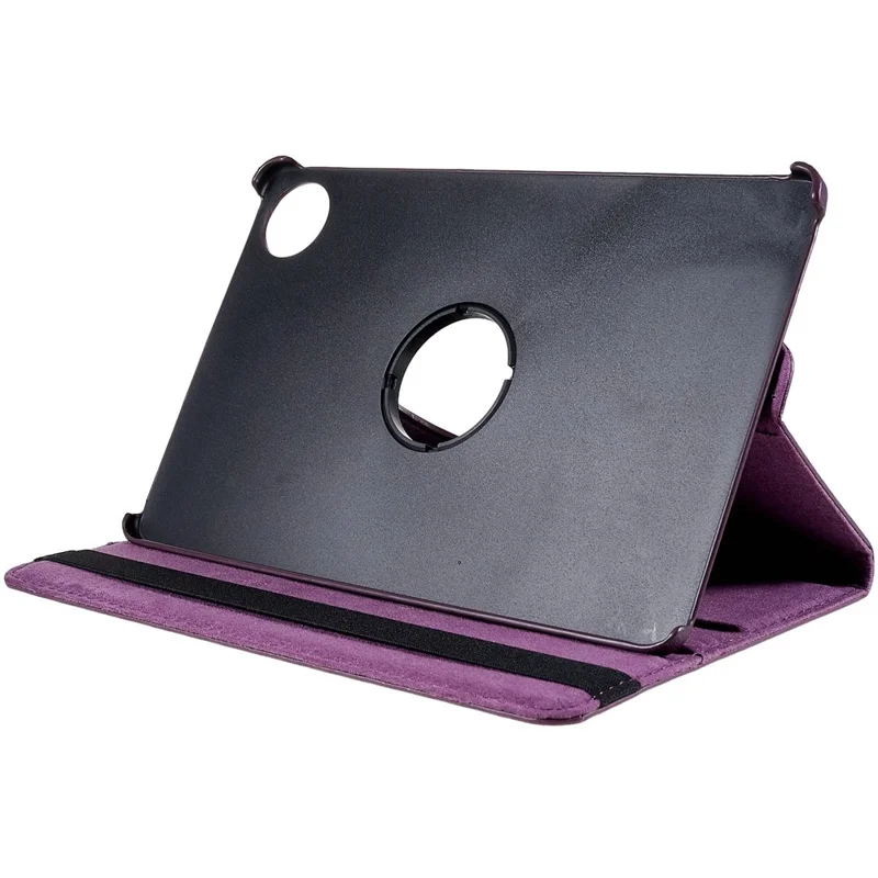For Huawei MatePad 11 (2021) Anti-scratch Leather Tablet Case 360-degree Rotating Anti-wear Protective Shell with Stand - Purple