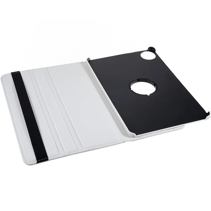 For Huawei MatePad 11 (2021) Anti-scratch Leather Tablet Case 360-degree Rotating Anti-wear Protective Shell with Stand - White