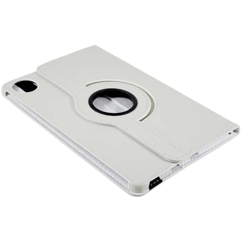For Huawei MatePad 11 (2021) Anti-scratch Leather Tablet Case 360-degree Rotating Anti-wear Protective Shell with Stand - White