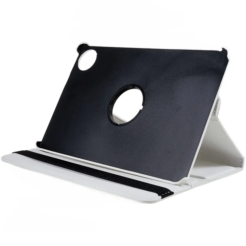 For Huawei MatePad 11 (2021) Anti-scratch Leather Tablet Case 360-degree Rotating Anti-wear Protective Shell with Stand - White