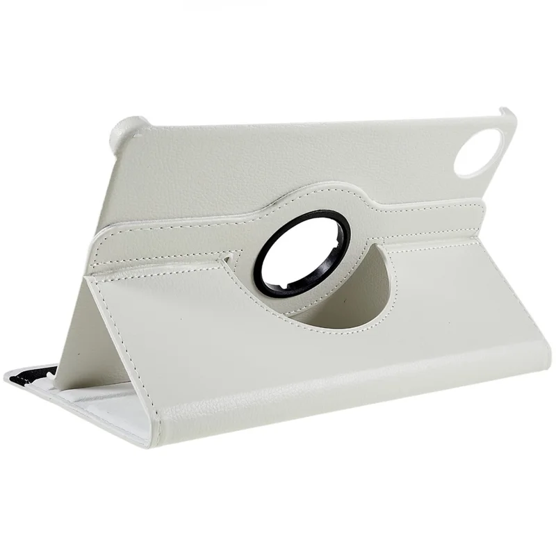 For Huawei MatePad 11 (2021) Anti-scratch Leather Tablet Case 360-degree Rotating Anti-wear Protective Shell with Stand - White