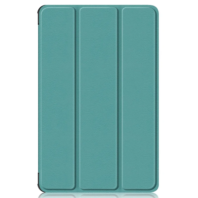For Huawei MatePad Pro 11 (2022) Protective Case PU Leather Solid Color Folio Flip Cover Tri-fold Stand Tablet Protector with Auto Wake  /  Sleep - Blackish Green