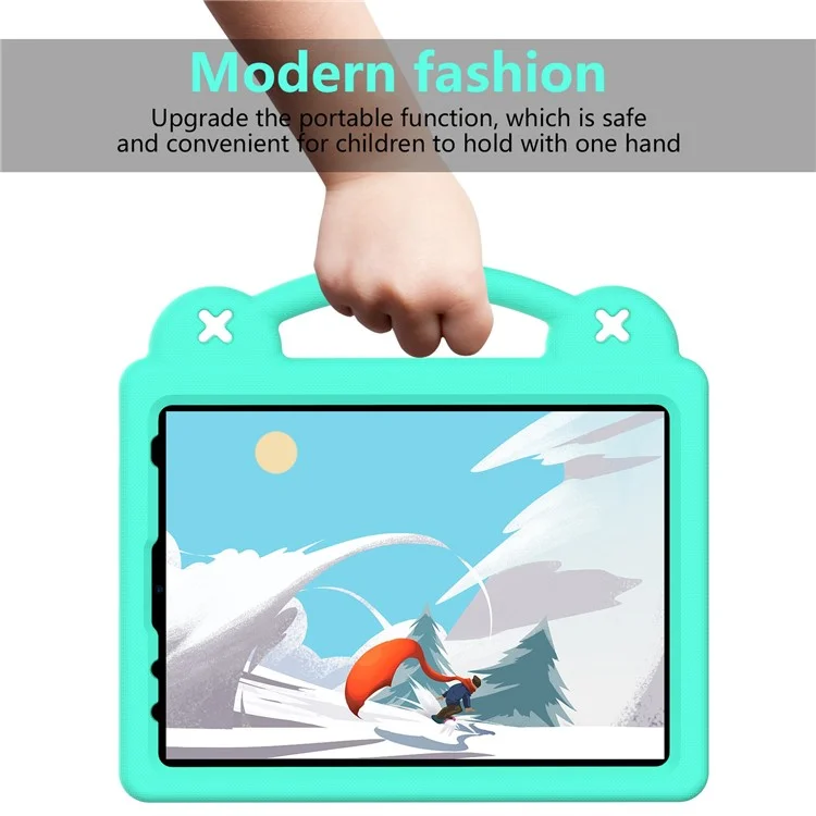Pour iPad Pro 11 (2022) / (2021) / (2020) / (2018) / iPad Air (2022) / (2020) Grip en main EVA Case Étui de protection antichoc avec support - Vert