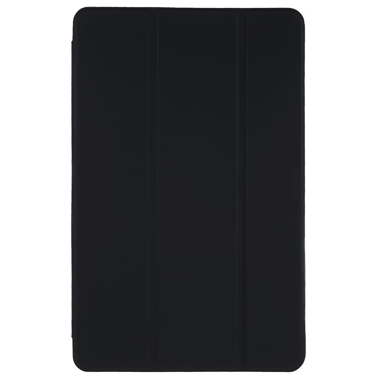 For Honor Pad 8 Schutzhülle Stoßfest PU-Leder-Cover mit Dreifach-Ständer Inneres Wabenmuster Wärmeableitung TPU-Tablet-Hülle - Schwarz