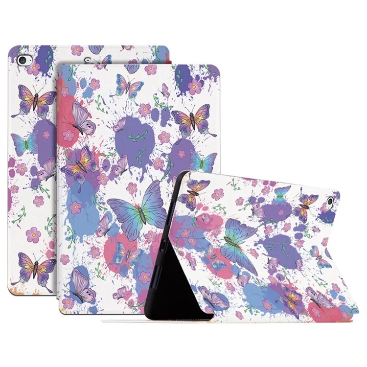 For iPad mini 4 / mini (2019) 7.9 inch Protective Case Butterfly Printed Shockproof Cover Anti-Scratch Tablet Case with Stand - Brilliant Butterfly