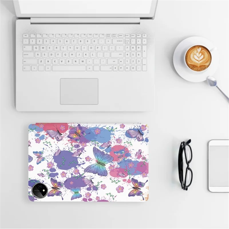 Shockproof Case for Huawei MatePad Pro 11 (2022) Butterfly Printed Protective Cover Anti-drop Tablet Case with Stand - Brilliant Butterfly