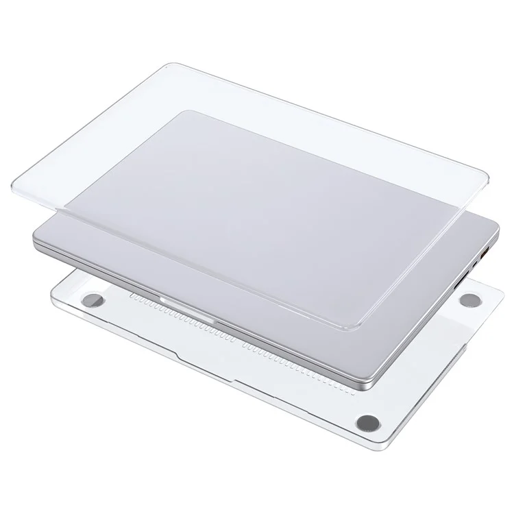 LENTION For MacBook Pro 16 inch (2024) (2023) (2021) Laptop Plastic Case Front and Back Transparent Protective Notebook Cover