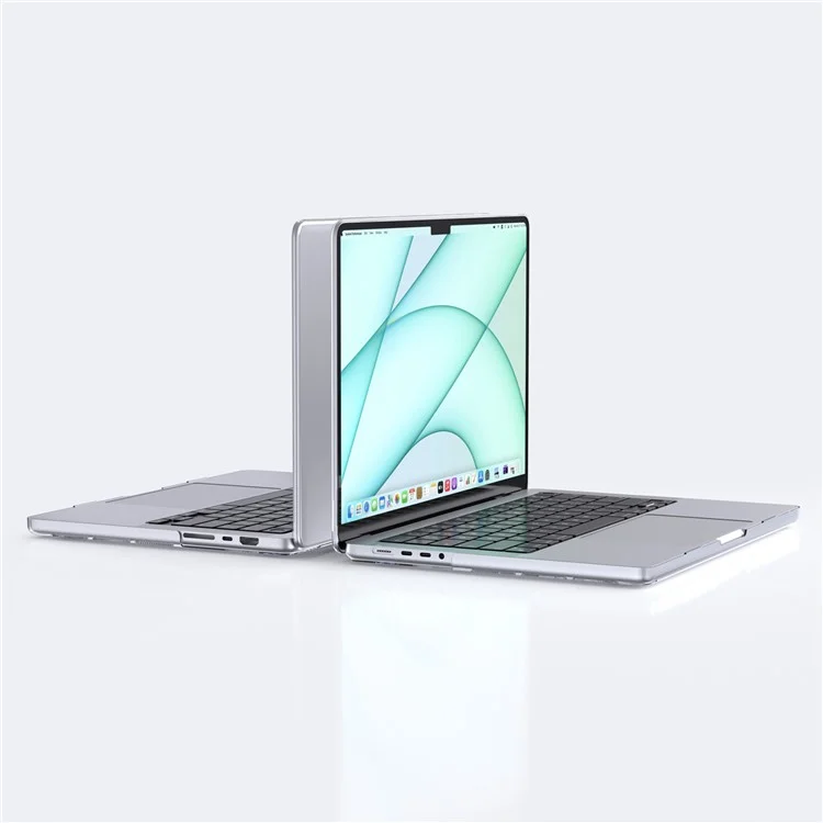 LENTION For MacBook Pro 16 inch (2024) (2023) (2021) Laptop Plastic Case Front and Back Transparent Protective Notebook Cover