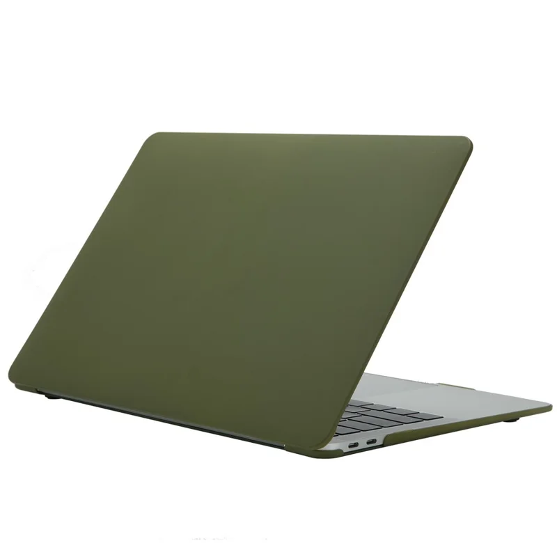 For MacBook Air 13 inch (2026) A3449 / (2025) A3240 / (2024) A3113 / (2022) A2681 Laptop Case Dust-Proof Hard PC Protective Notebook Cover - Avocado Green