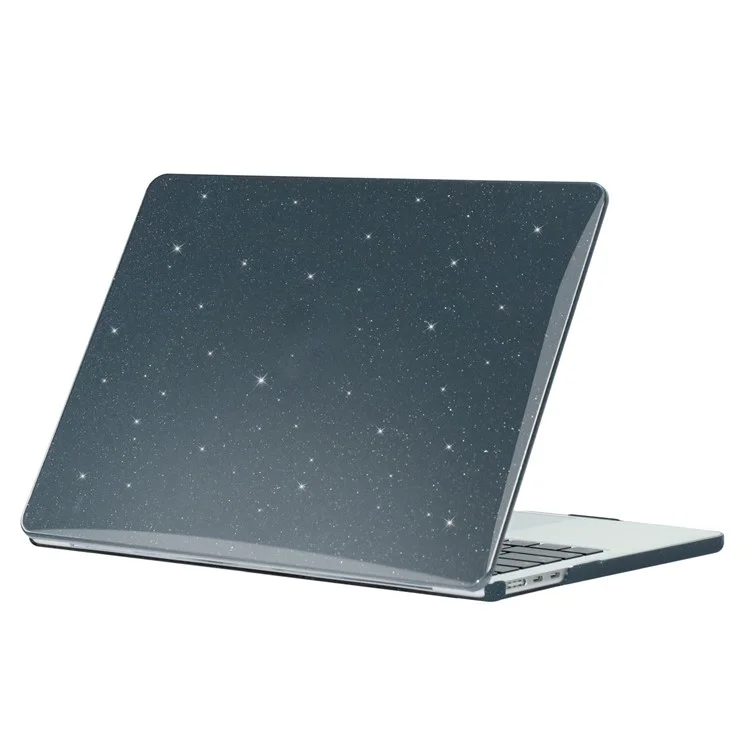 Schützende Hülle für MacBook Air 13 Zoll (2022) A2681 / (2024) A3113 M3 Harter PC mit vollständiger Abdeckung Sternenhimmel-Design Laptops Hartschale - Schwarz