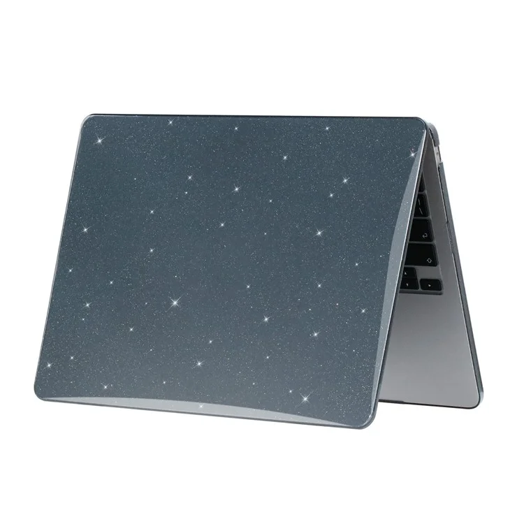 Protective Case for MacBook Air 13 inch (2022) A2681 / (2024) A3113 M3 Hard PC Full Covering Starry Sky Design Laptops Hard Shell - Black