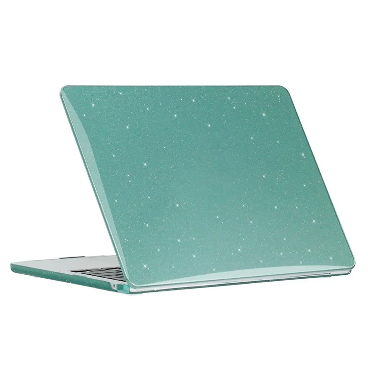 Caso de Proteção Para MacBook Air 13 Polegadas (2022) (A2681), PC Rígido PC de Cobertura Completa Laptops de Design de Céu Estrelado - Midnight Green
