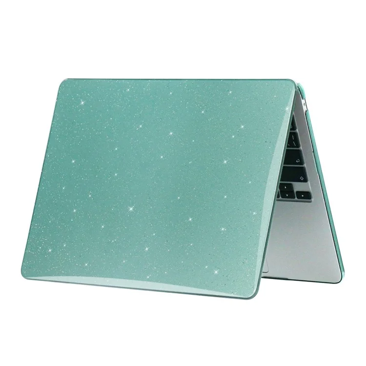 Caso de Proteção Para MacBook Air 13 Polegadas (2022) (A2681), PC Rígido PC de Cobertura Completa Laptops de Design de Céu Estrelado - Midnight Green