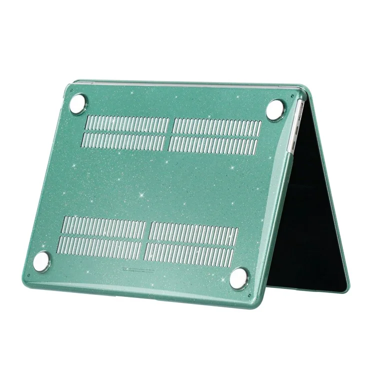 Caso de Proteção Para MacBook Air 13 Polegadas (2022) (A2681), PC Rígido PC de Cobertura Completa Laptops de Design de Céu Estrelado - Midnight Green