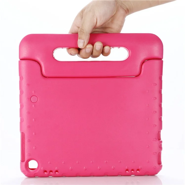 For Lenovo Tab M10 (Gen 3) TB-328FU / TB-328XU Handle Kickstand Protective Case Kids-Friendly EVA Shockproof Cover - Rose