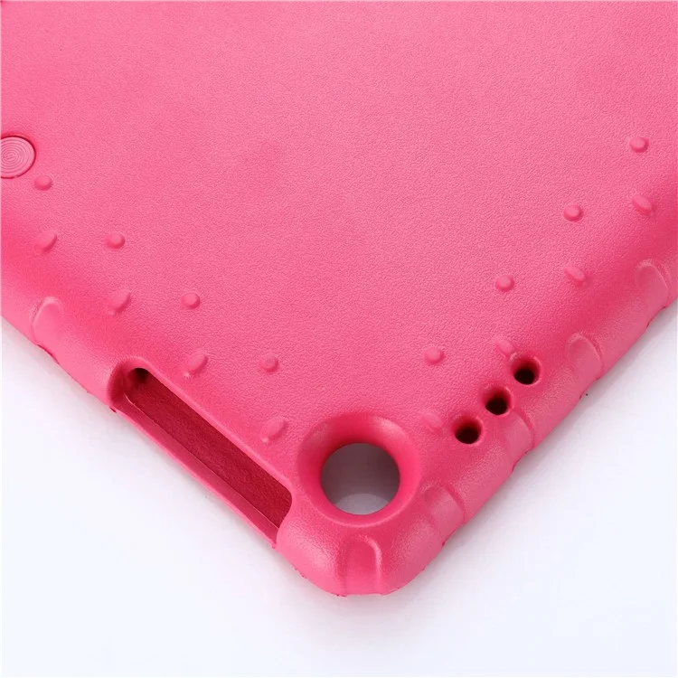 For Lenovo Tab M10 (Gen 3) TB-328FU / TB-328XU Handle Kickstand Protective Case Kids-Friendly EVA Shockproof Cover - Rose