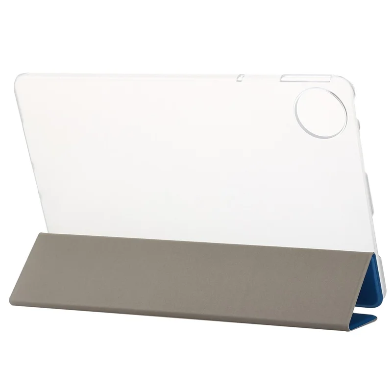 For Huawei MatePad Pro 11 (2022) Silk Texture Protective Case PU Leather Tri-fold Stand Folio Cover - Red